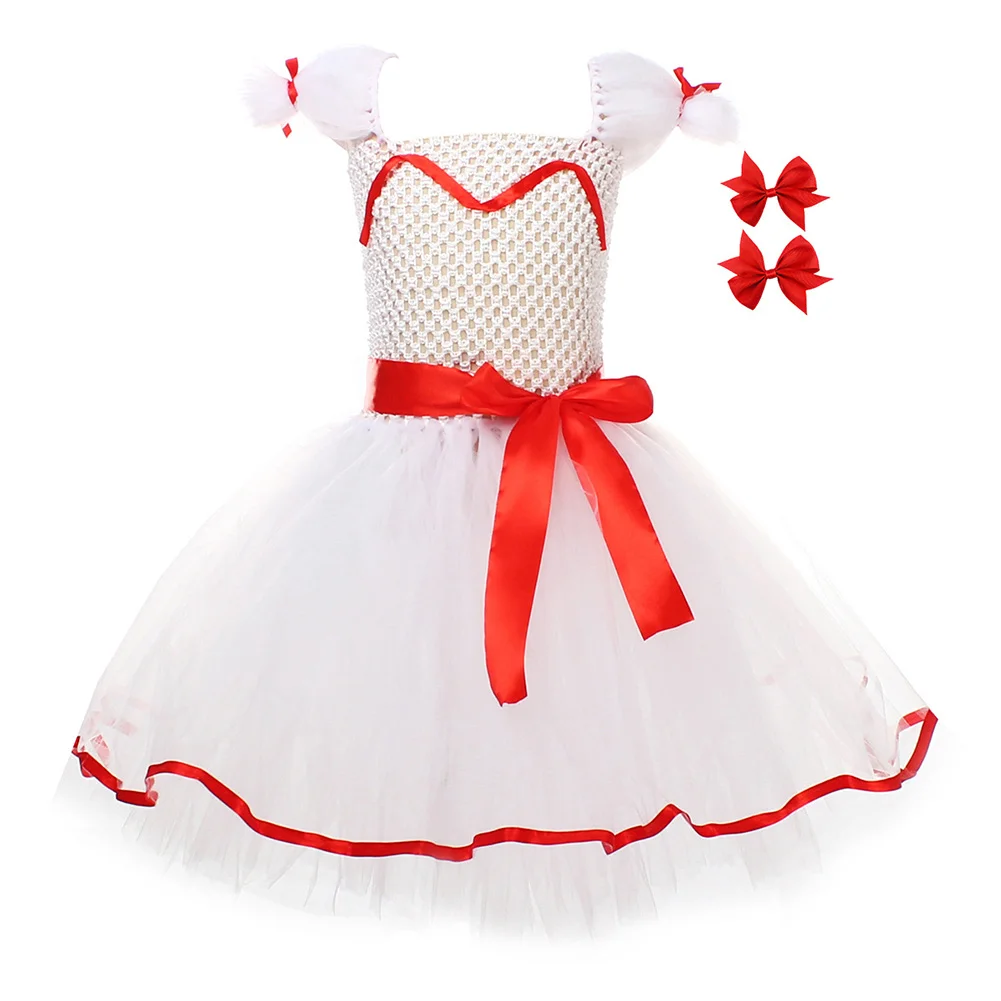 Annabelle Cosplay Costume Girls Kids Tutu Ballet Dance Dress Birthday Party Stage Performance Dancewear Halloween Carnival Suit - Detail 1