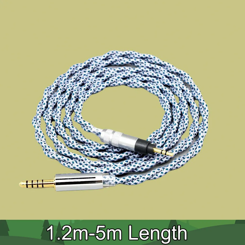 

99% Pure Silver Mix Graphene For Sennheiser Urbanite XL On Over Ear Headphone OCC Shielding Earphone Cable 8672