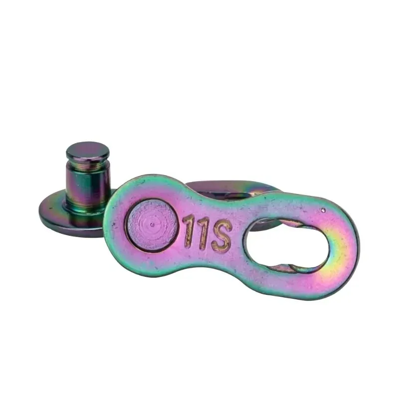 ZTTO 11-Speed SLR سلسلة 11s EL الملونة الطريق سلسلة دراجات خفيفة دائم الرابط المفقود ل K7 الدراجة الجبلية MTB قوس قزح