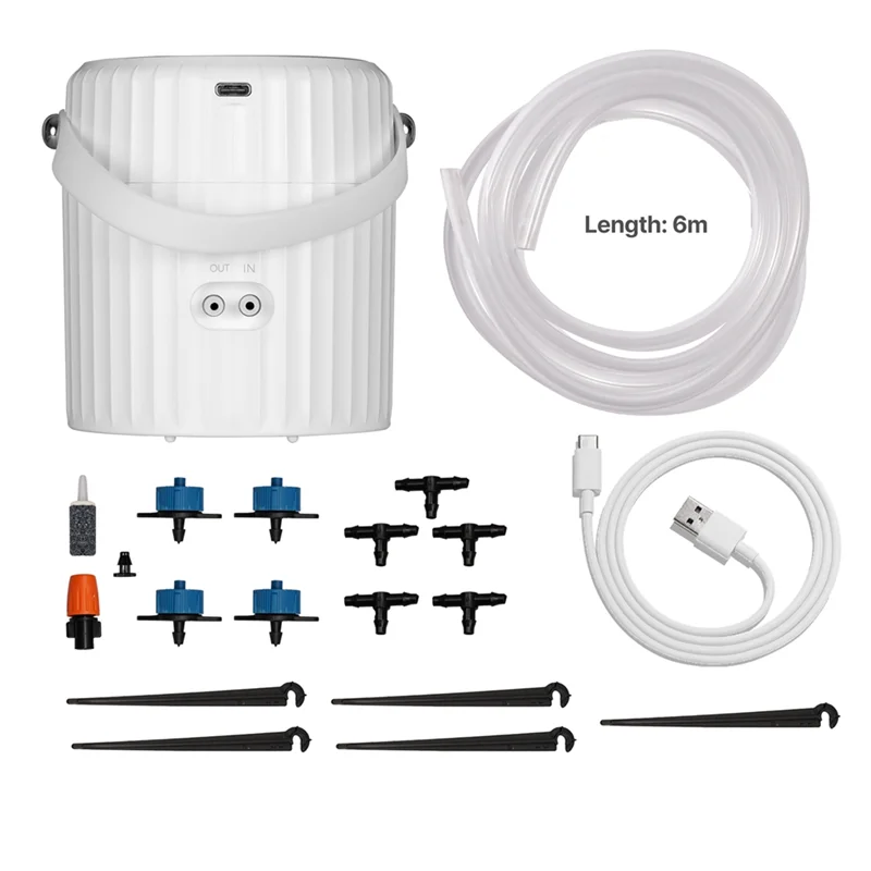 【Must-Haves】Tuya Wifi Watering Pump Timer Device Irrigation System Garden Tools Sprinkler Wired Design Auto Mode Manual App Cont