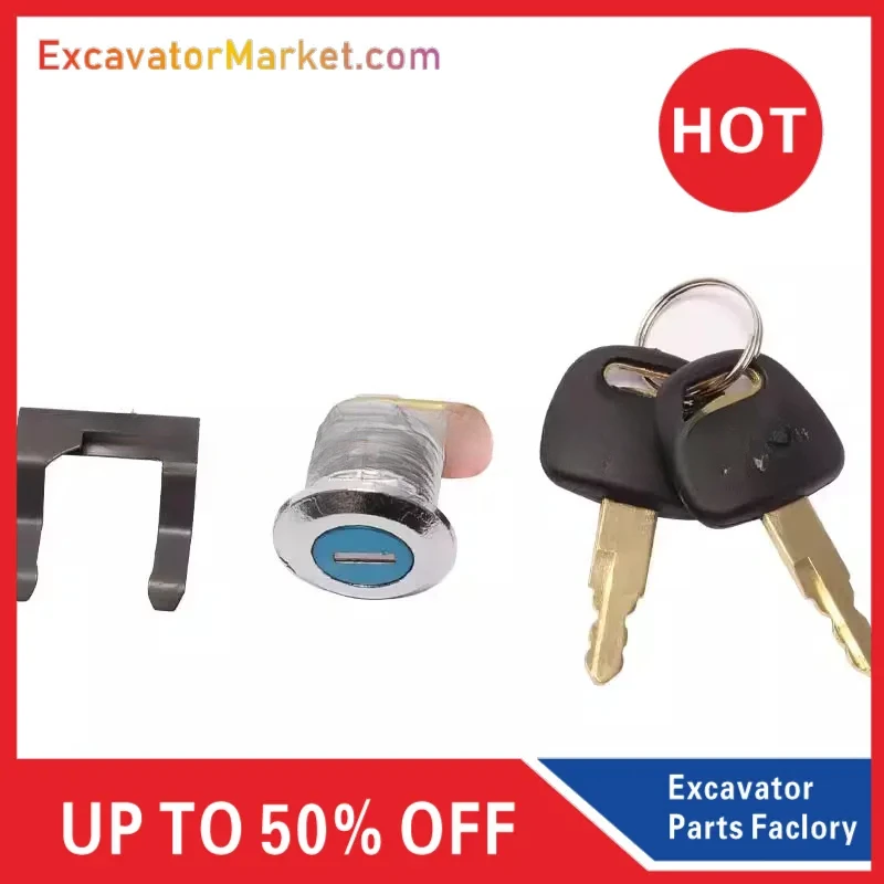 

For High Quality Excavator Accessories HITACHI EX/ZAX60/70/120/200-5-6 Excavator Cab Door Lock Cylinder Lock Cylinder