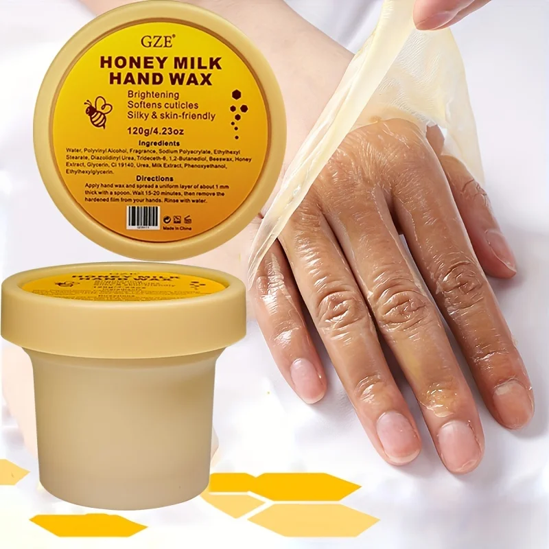 GZE maschera per le mani latte miele Peel Off cera per le mani idratante idratante nutriente esfoliante pellicola per le mani cura delle mani