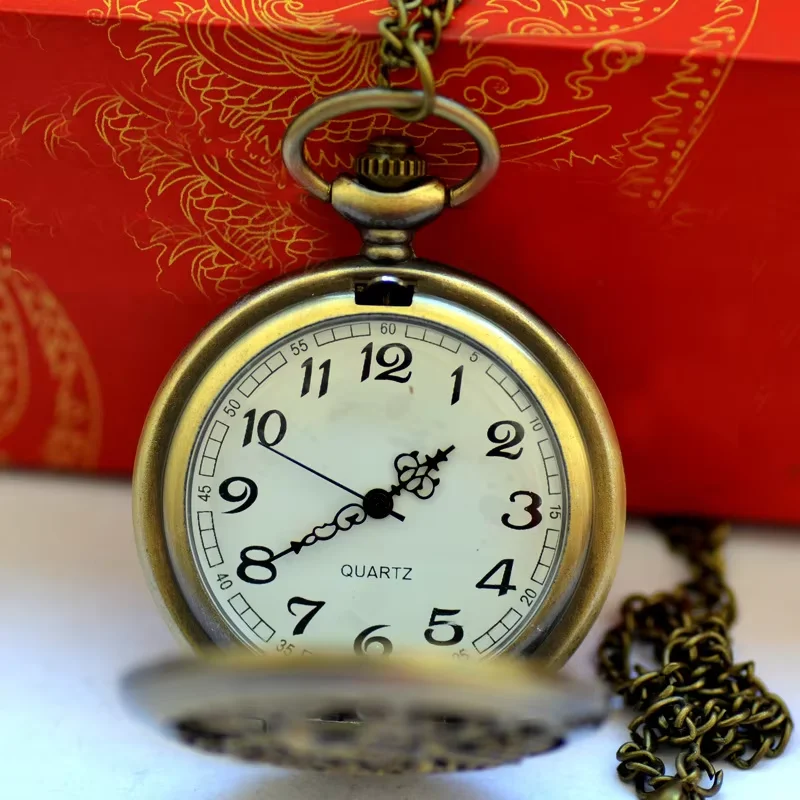 9004 스타일 체인 시계와 회중 시계 빈티지 클래식  - Pocket Watch Mechanical Skeleton Vintage 리뷰 및 가격