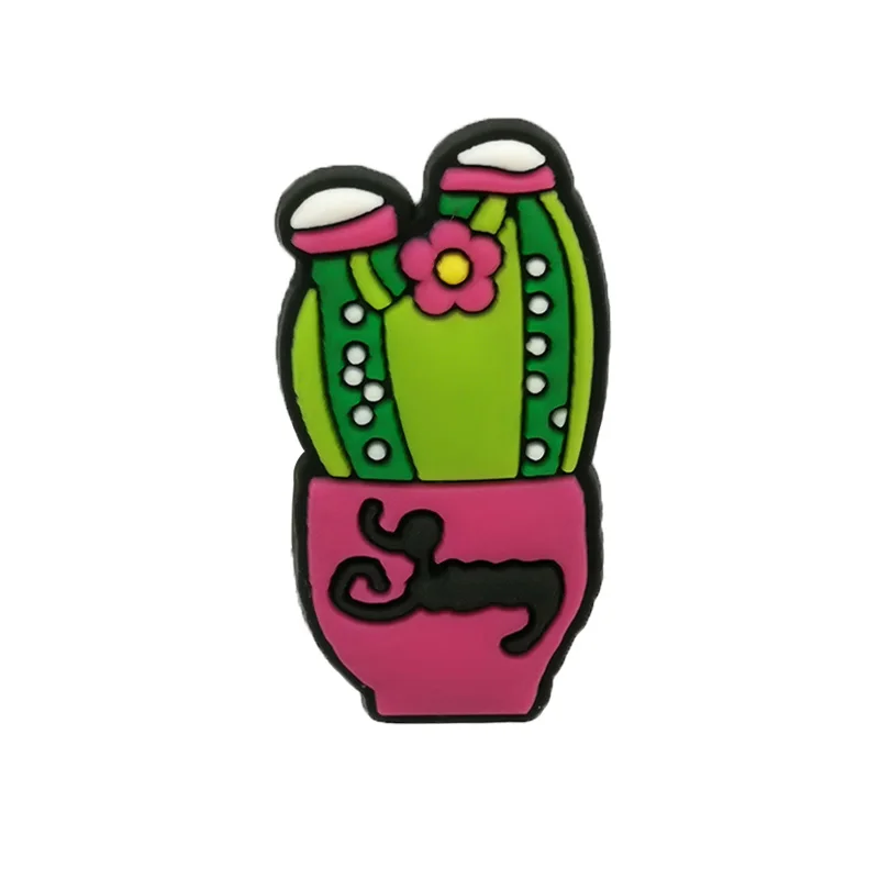 1/30 Stück Frühlings-Schuh-Charms, niedliche Avocado-Kaktus-Tropenblatt-Schuh-Charms, wasserdichte PVC-Clog-Dekorationen für Damen, Herren, Kinder – Detail 33