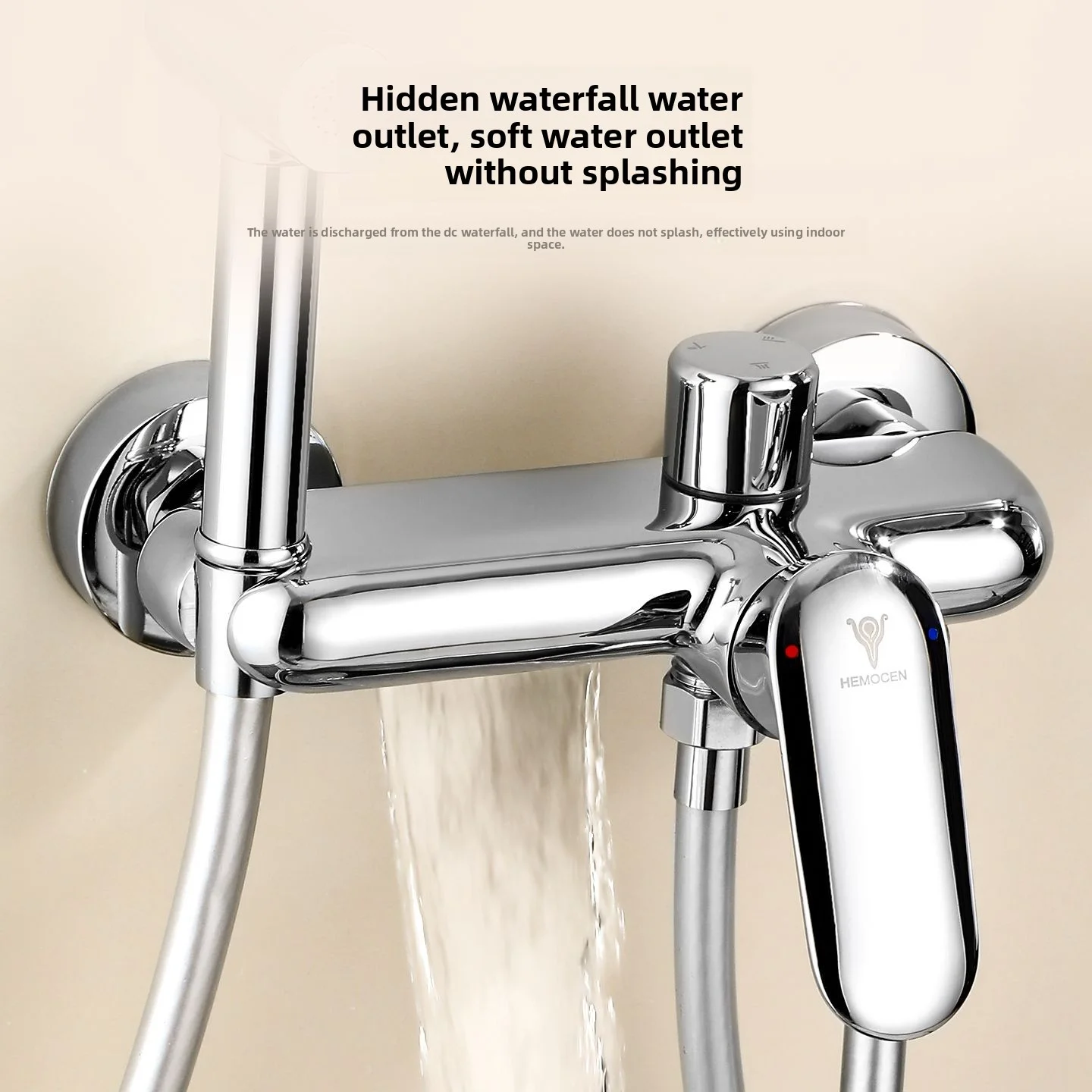 Juego de ducha de cobre completo, varilla elevadora, grifo de ducha universal para bañera de baño