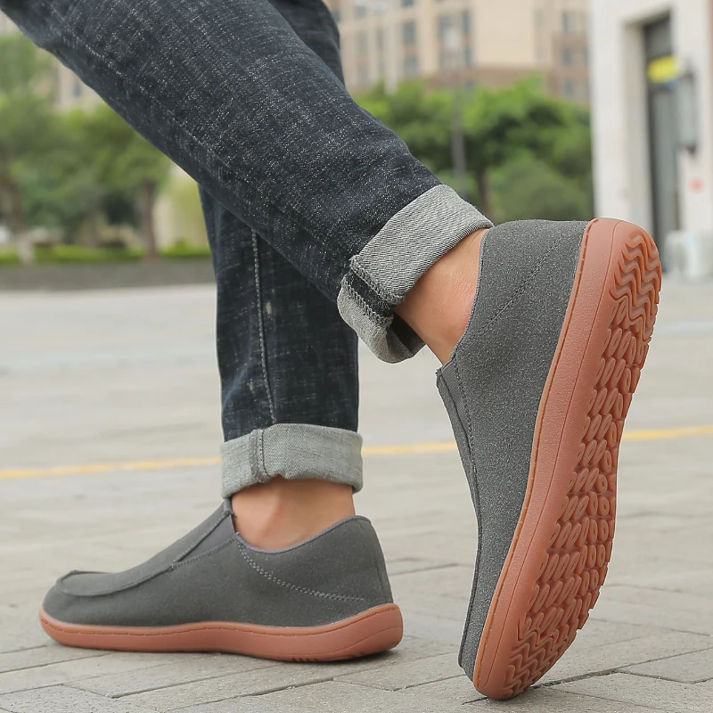 Fujeak, calzado informal para hombre, mocasines clásicos de talla grande, zapatillas antideslizantes anchas, zapatos vulacnizados para hombre,