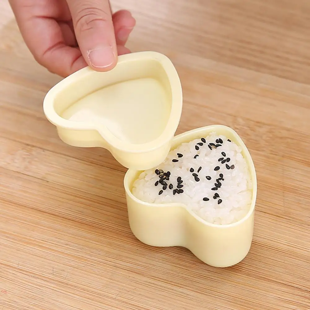Onigiri Form, 3 Stück Reisform Musubi Maker, Musubi Maker Pressform, Dreieck Reis Ball Form Maker Sushi Form für Kinder Mittagessen Bento – Detail 14