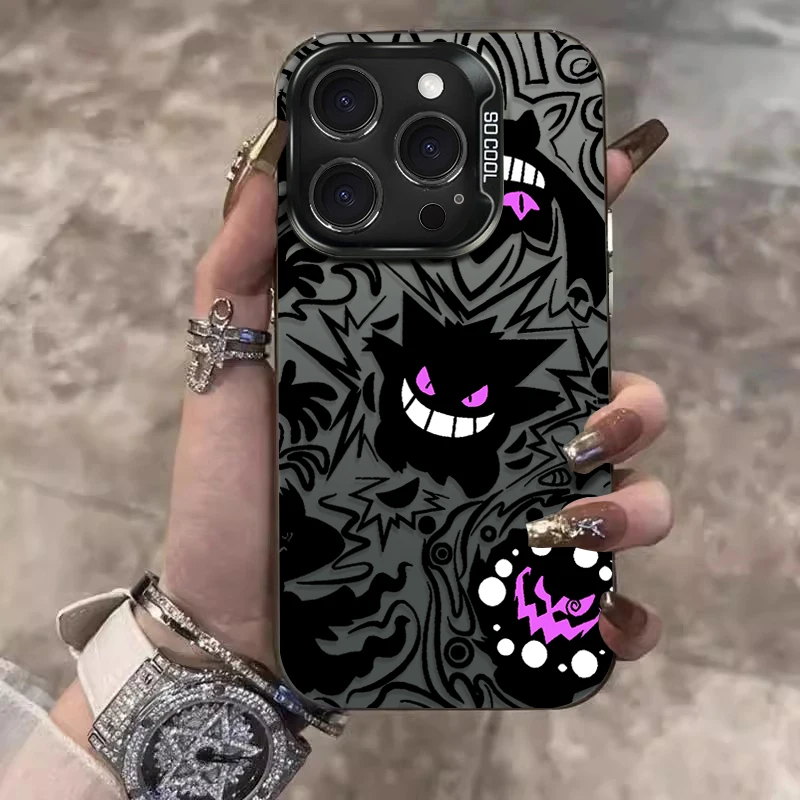 Custodia Carina P-Pokemon Gengars جراب هاتف آيفون 17 16 15 14 13 12 11 Pro Max Plus 17 Air 16E X XR XS Max الغطاء الخلفي #4