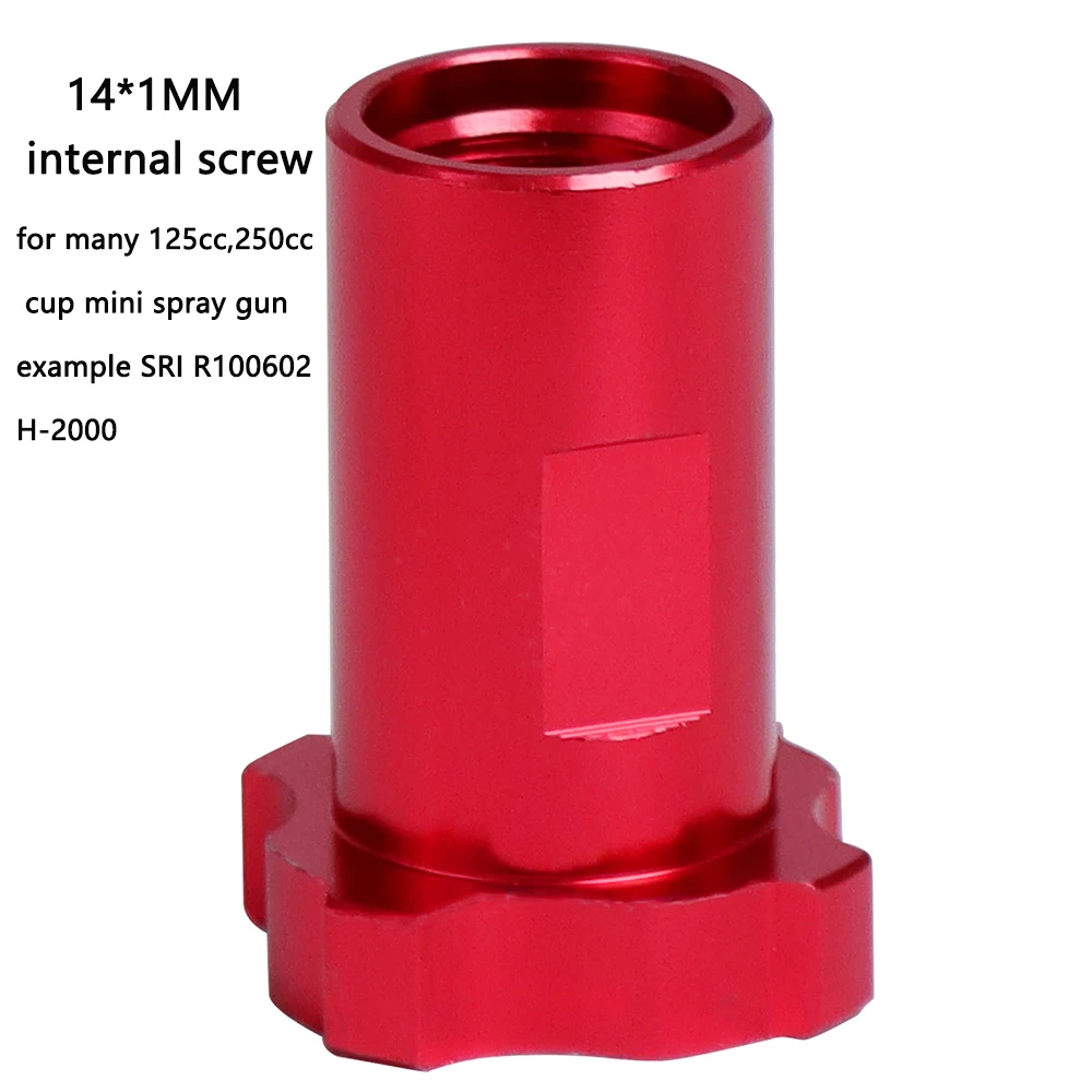 Connettore rapido adattatore per pistola a spruzzo adattatore per pistola a spruzzo giunti adattatori 16X1.5 14X1 per pistola a spruzzo misurino monouso