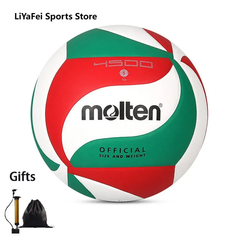 Molten Size 5 Volleyballs V5M4500 Official Competition Training Standard Indoor Balls for Adults Beach Outdoor Volleyball