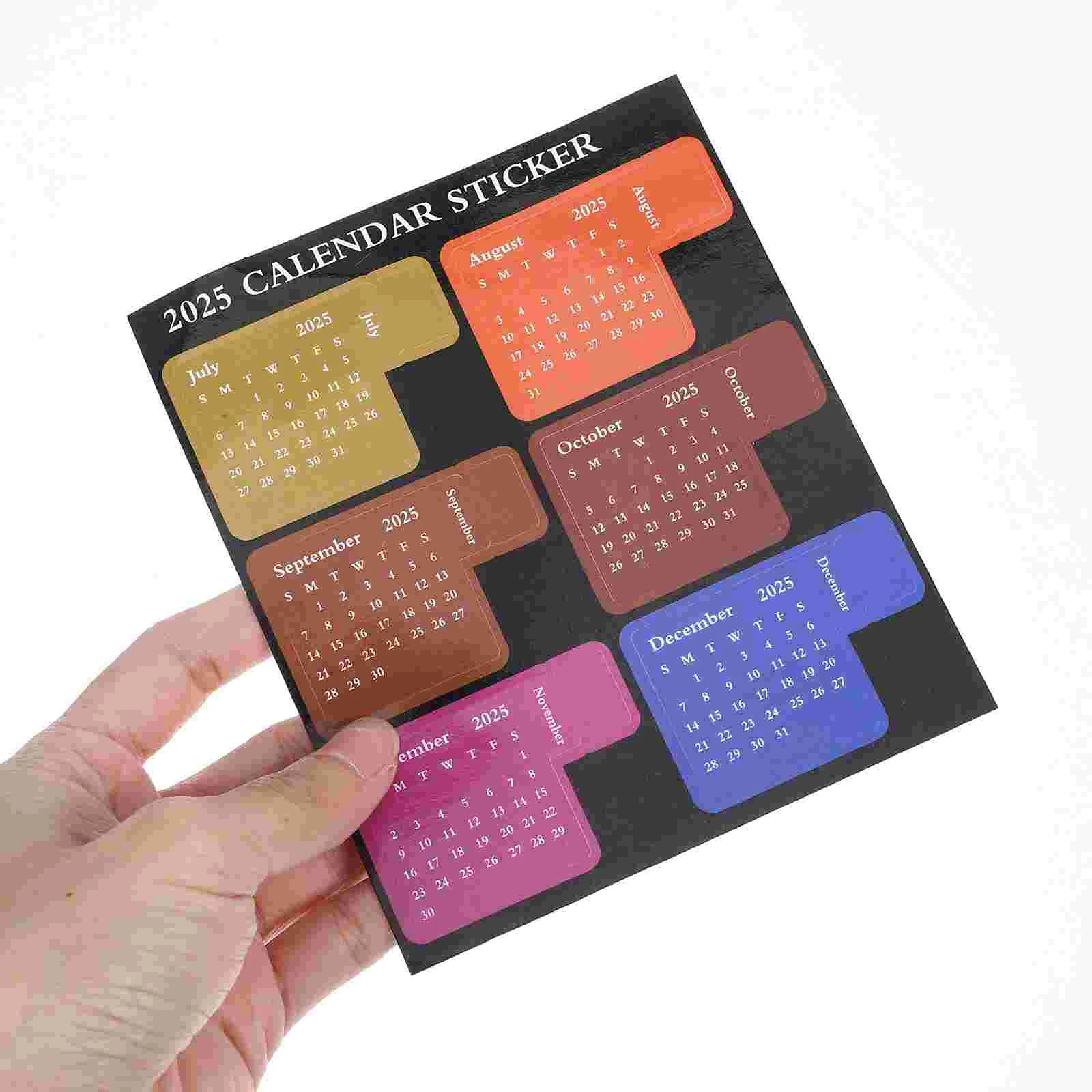 Number Stickers 2025 Index Post Calendar Month Adhesive Planner Accessories Paper Book Tabs Notepad Work