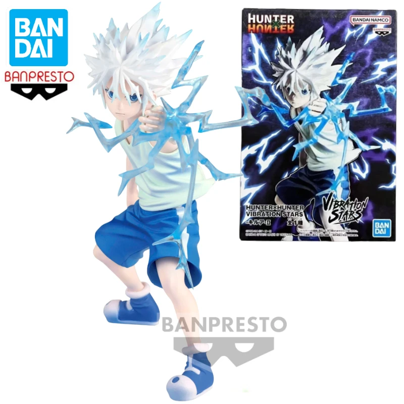 In Stock Bandai BANPRESTO VIBRATION STARS VS HUNTER×HUNTER Killua Zoldyck Anime Action Figure Toy Gift Model Collection Hobby