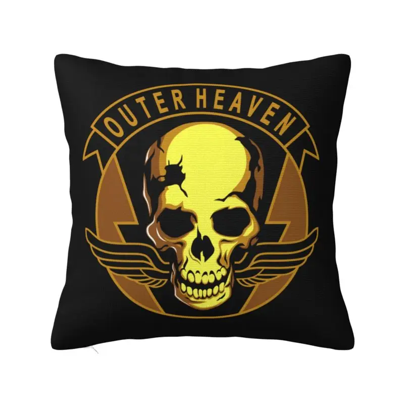 

Metal Gear Solid Outer Heaven Throw Pillow Case Sofa Video Game Gift Nordic Cushion Cover Car Pillowcase