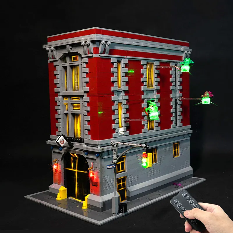 LED Light Kit For LEGO 75827 City Street Ghostbusters Firehouse Headquarters (Not Include Building Block Bricks Kits Sets Model)