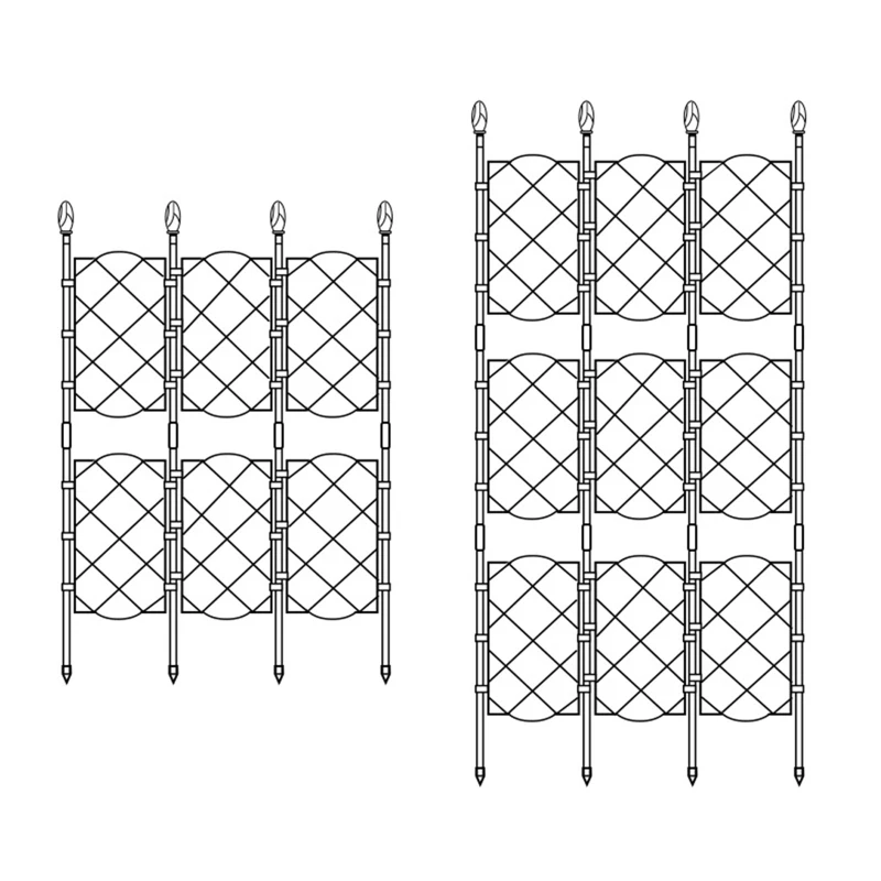 

Garden Trellis for Climbing Plants Rustproof Iron Potted Vines Vegetables Vining Drop shipping