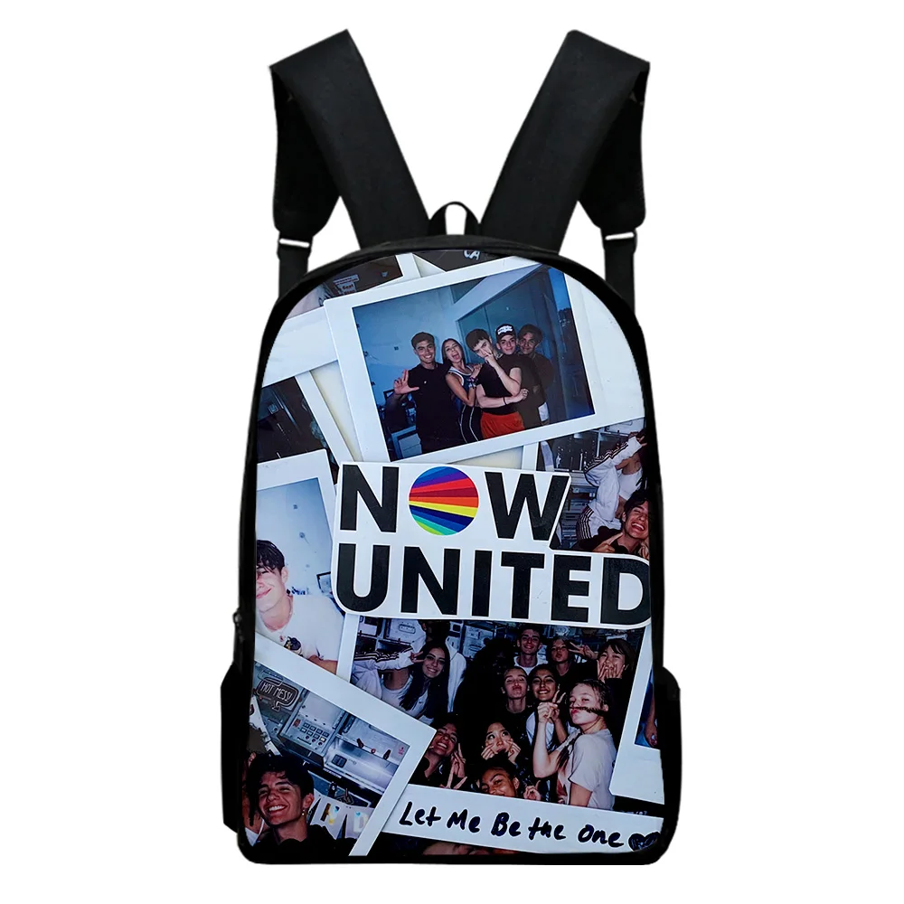 

Popular Youthful Funny Now United Student School Bags Notebook Backpacks 3D Printed Oxford Waterproof Boys/Girls Travel Bags