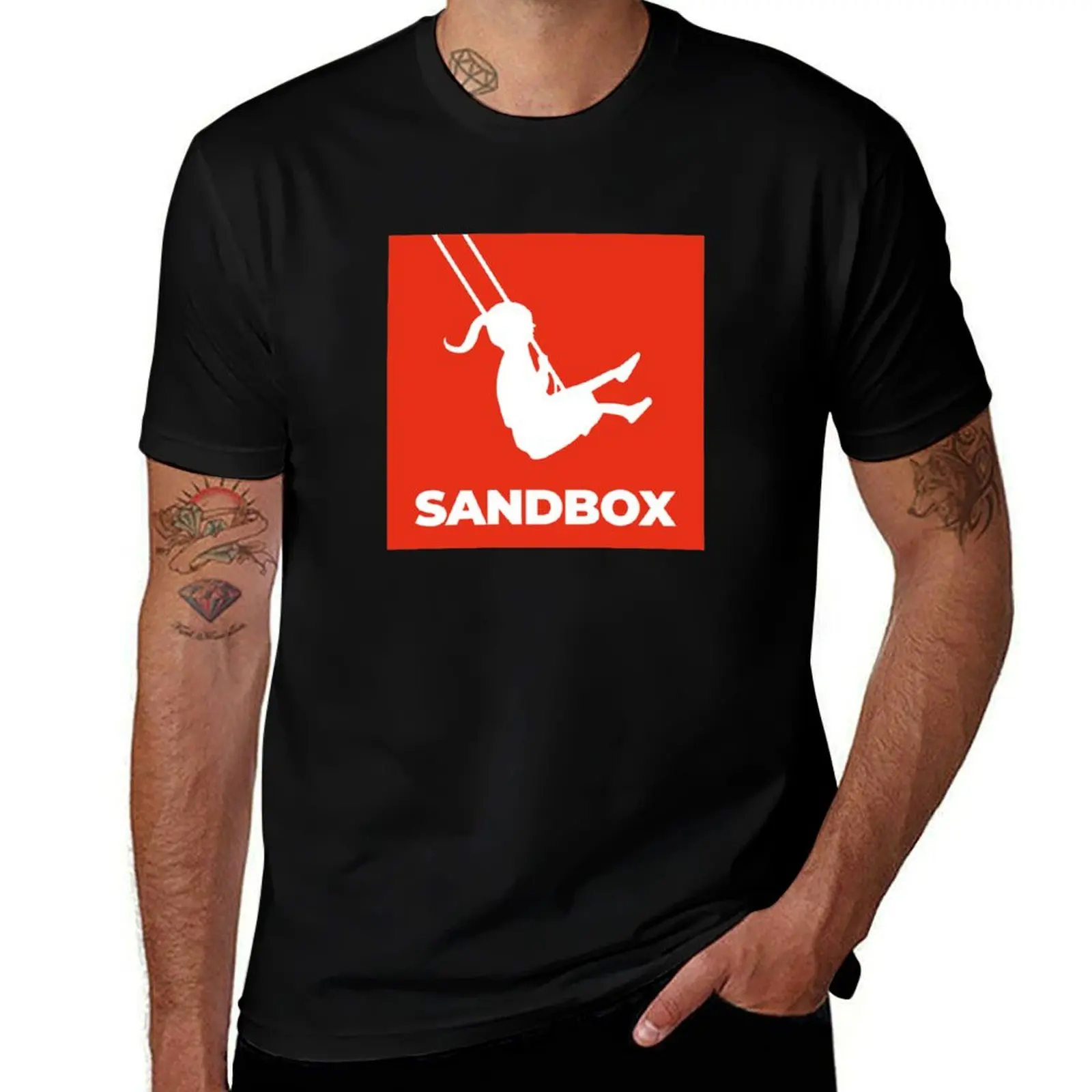 

Start-Up () Kdrama - Sandbox logo T-Shirt Big Size Short Sleeve Tee for Men