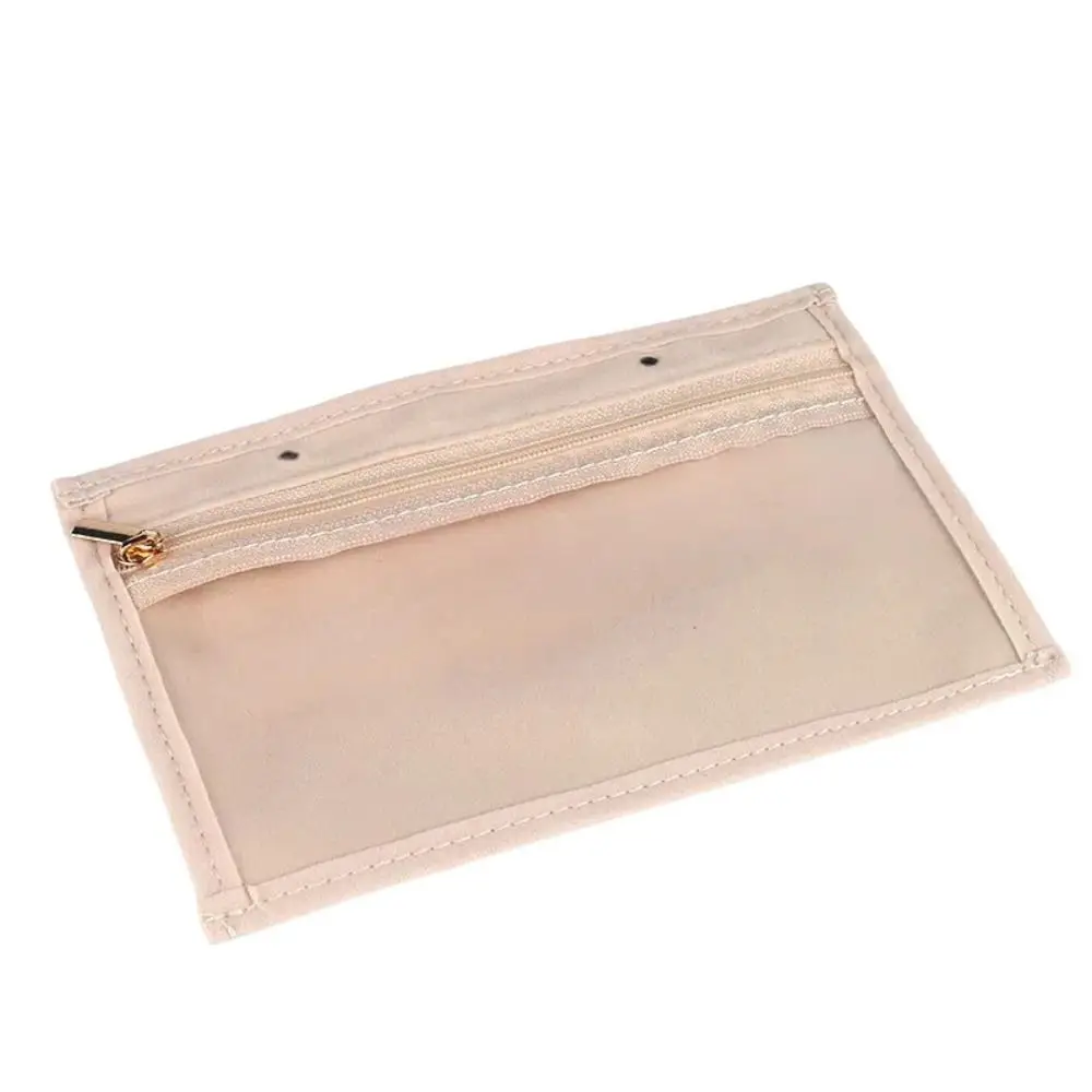 Earrings Necklace Velvet Jewelry Packing Bag Bracelet Rings Zipper Jewelry Display Holder Transparent Multi-pockets