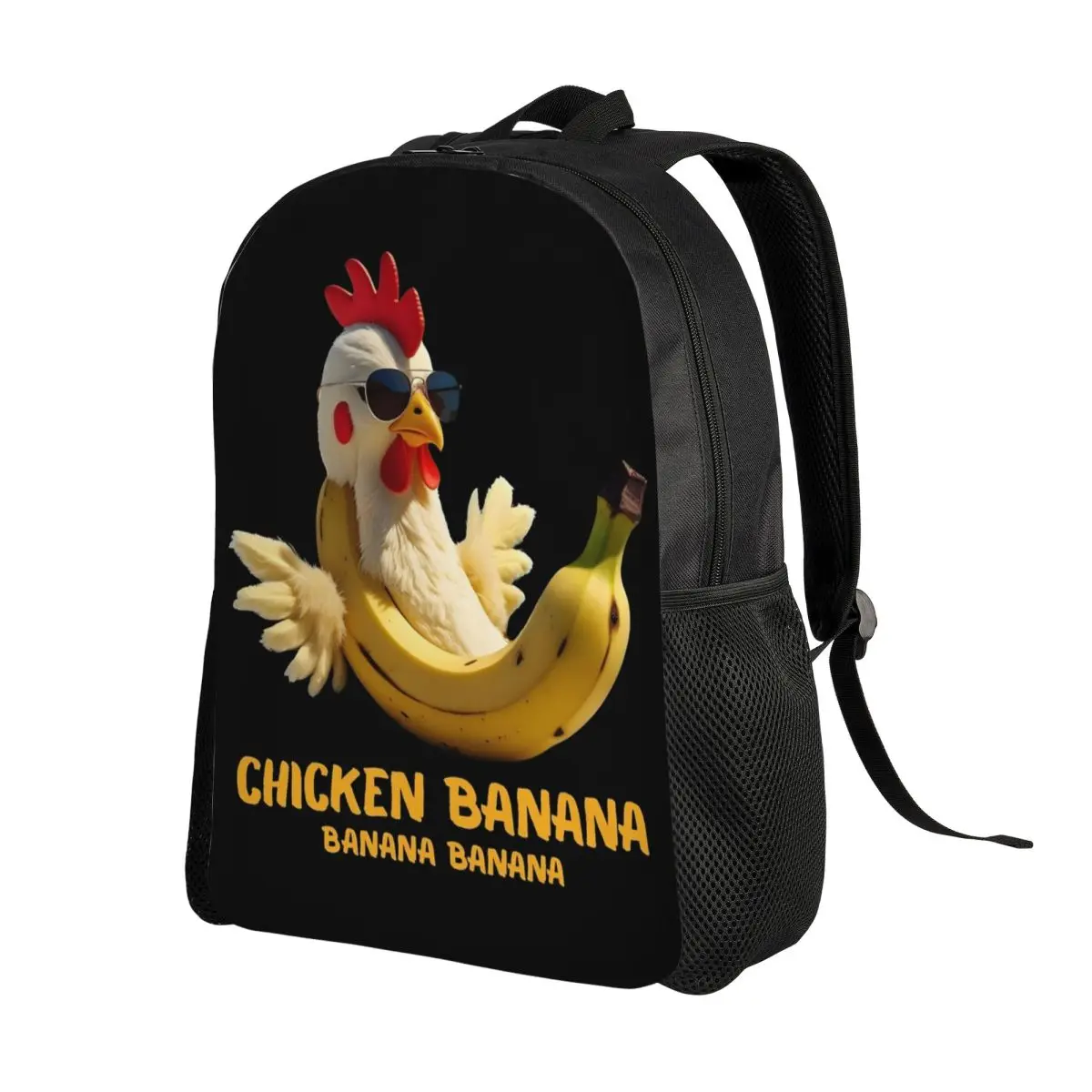 Divertido pollo plátano italiano Brainrot mochila para adolescentes deportes estudiante mochila de negocios hombres mujeres ordenador portátil bolso de hombro