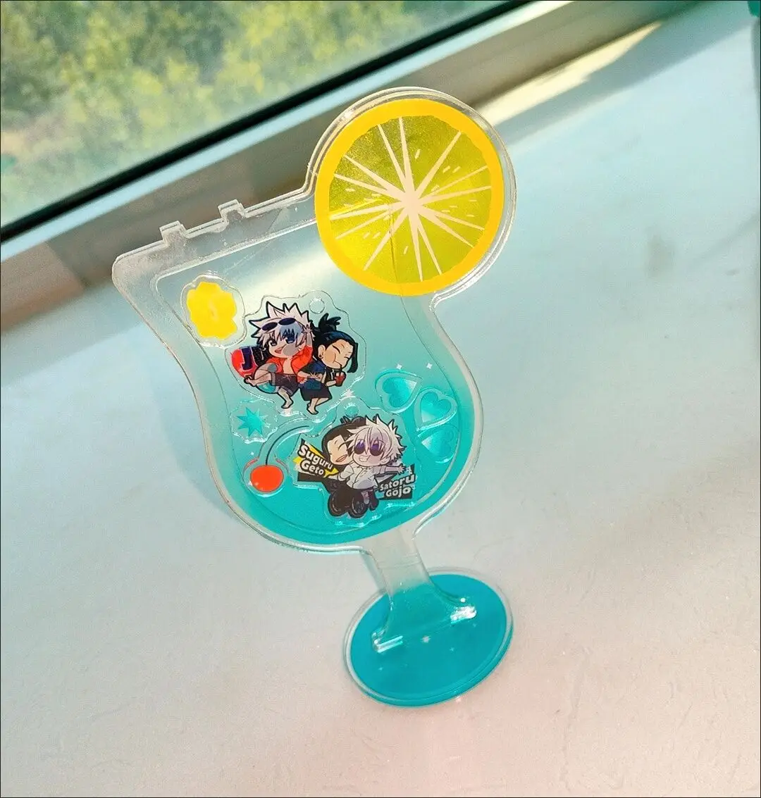 새로운 창의적인 아크릴 칵테일 "주술타카이센" 구조 사토루 유키 스탠딩 테이블 장식