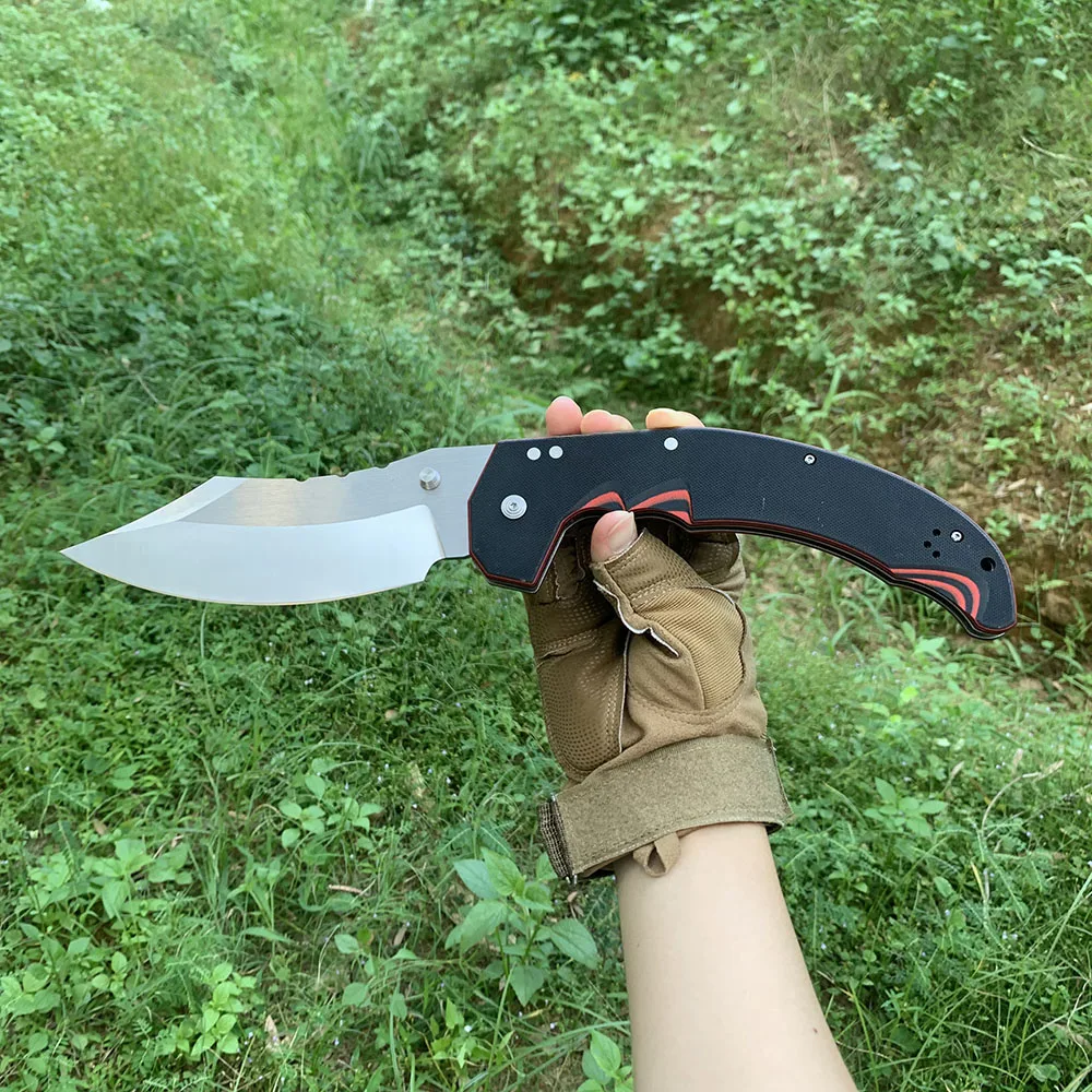 Mayhem Folding Knife Carrying Hunting Knife AUS10A Blade Outdoor Portable Camping Survival Knives Jackknife Gift for Men