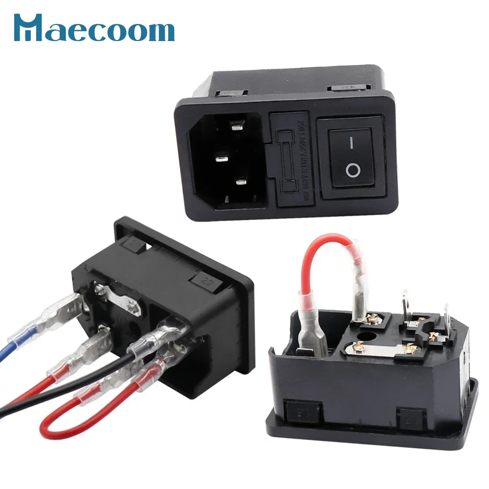 

Upgrade 3D Printer Accessories 220V/110V 15A Power Supply Switch Male Socket with Fuse for 3D Printer DIY 3D Printer Parts