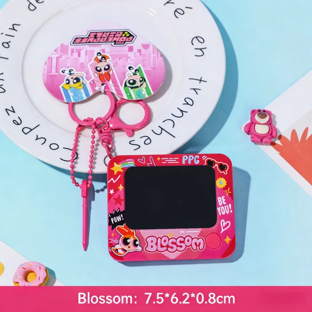 Genuine The Powerpuff Girls Creative Graffiti Board Keychain Painting Ornaments Student Schoolbag Decorations Girl Gift view 6