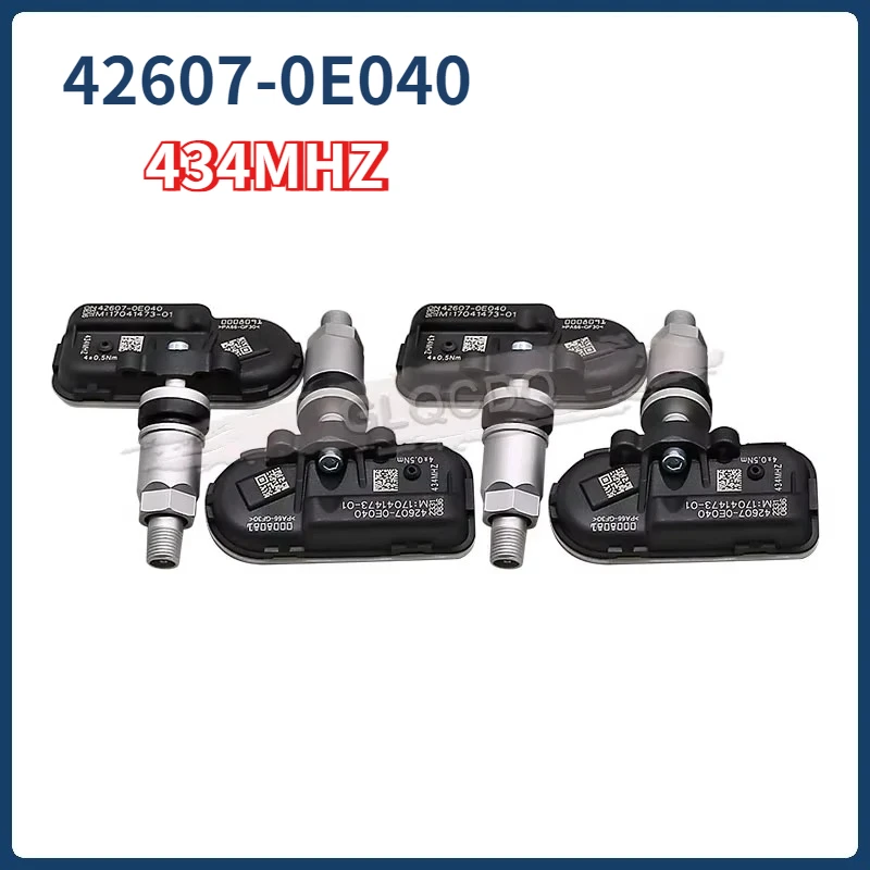 

4PCS TPMS Sensor 42607-0E040 426070E040 Tire Pressure Monitoring Sensor 434MHz For 2021 Toyota Sienna Highlander