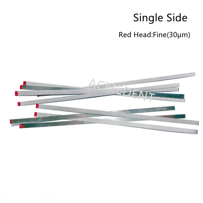 

5~100pieces Dental Polishing Strips Stainless Strip Finishing Red 1-Side No Hole 30m