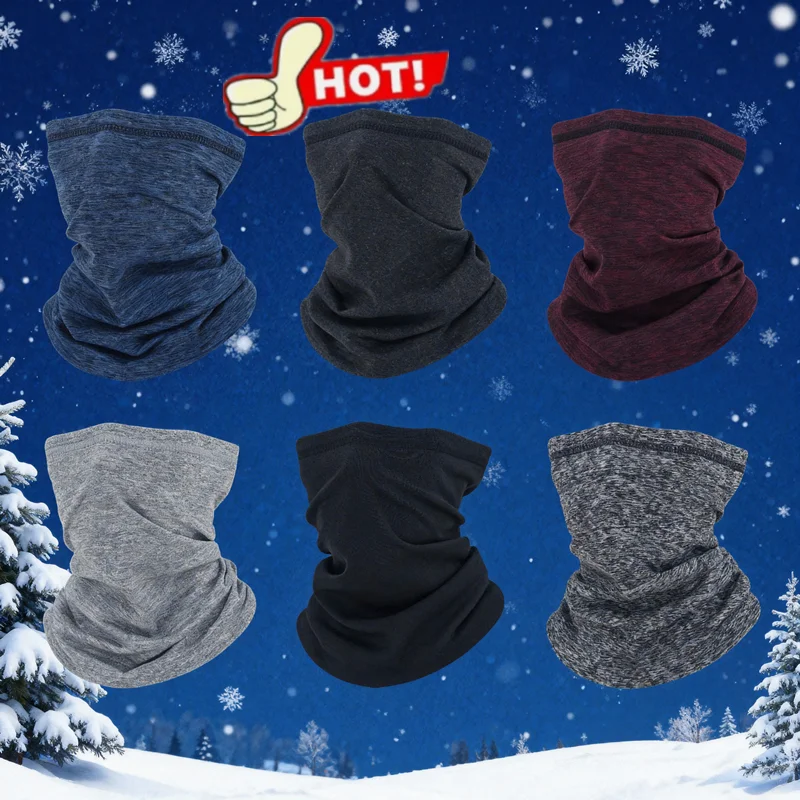 

Neck Warmer Autumn Winter Cycling Outdoor Hiking Face Mask Men Women Soft Sport Couriers Thick Fleece Warm Skiing Neck Cover