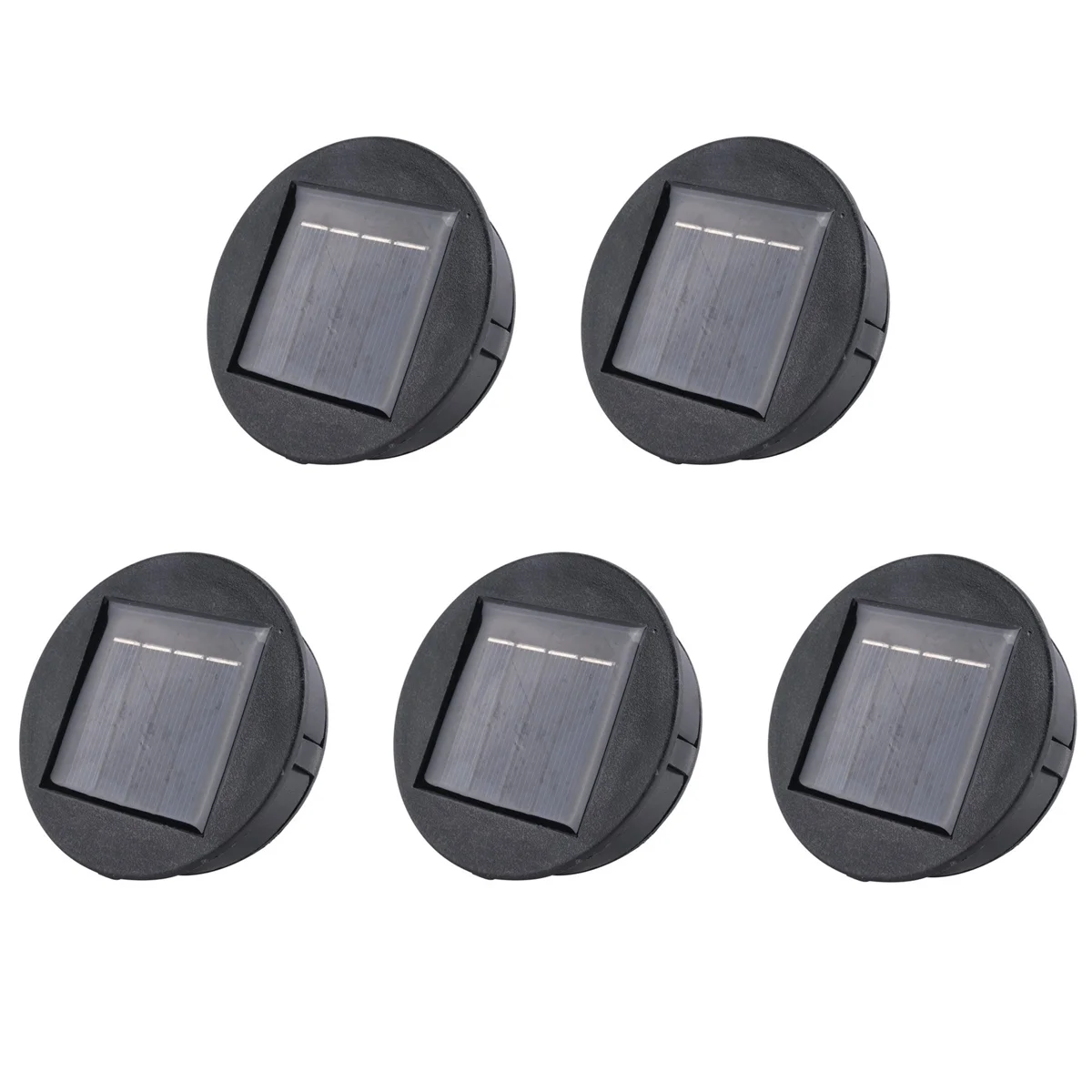 5X Smart Garden Solar Powered Replacement Round LED Light Box Solar Battery Box Solar Cells Li-Ion Battery Charger