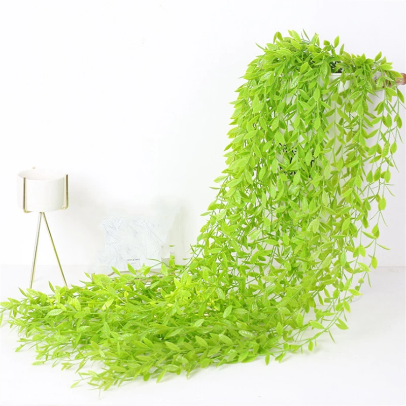 Artificial Rattan Hanging Leaf Vine, Simulation Plant Weeping Wicker for Wedding, Home Garden Decoration, Ivy