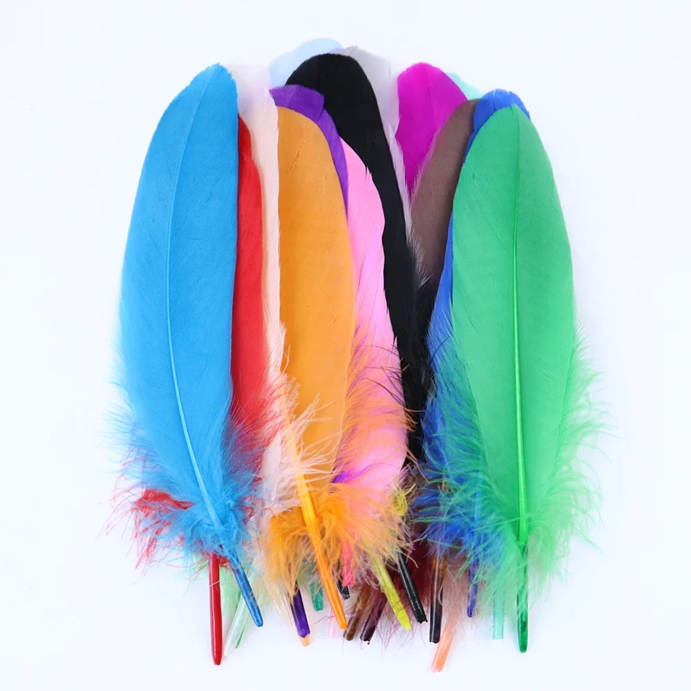 

10/50/100 PCS Goose Feathers 15-20 CM/6-8 Inches for DIY Jewelry Wedding Party Home Decoration Crafts Swan Plumes Dyed Colorful