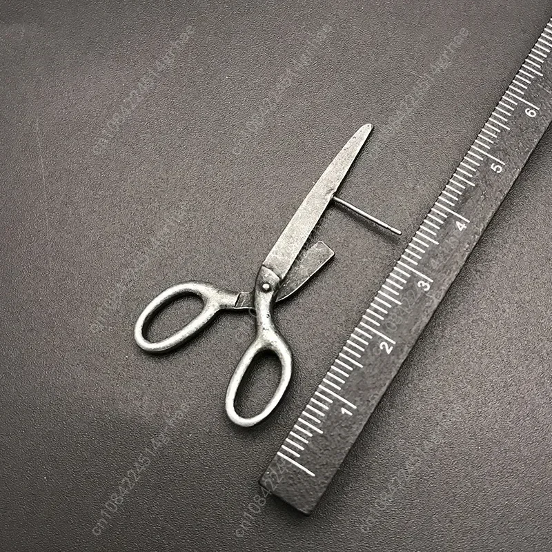 الظلام القوطية خمر مقص تقليد المبالغة وأقراط للرجال النساء القوطي الشرير الفضة اللون هالوين مجوهرات الأزياء