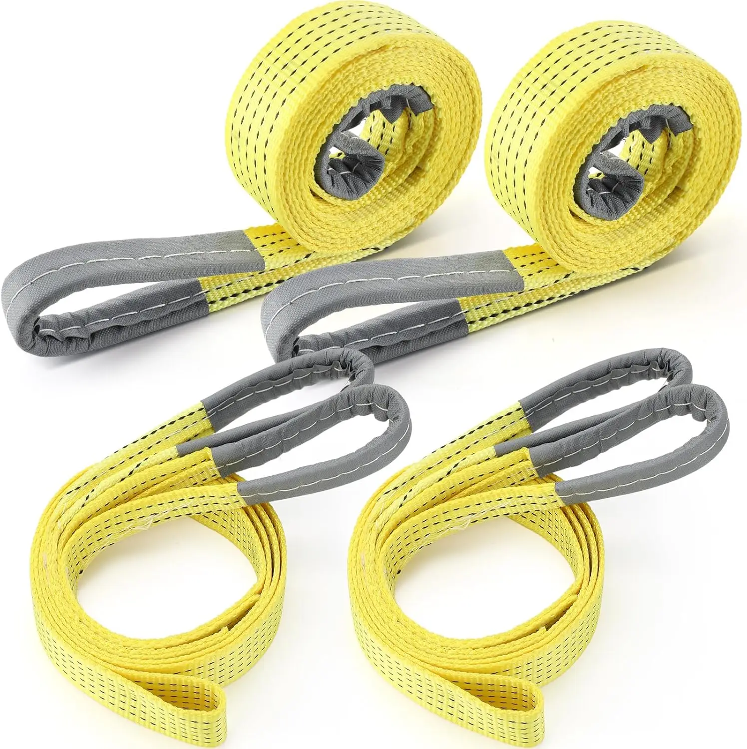 

Комплект из 4-х прочных строп-петель для подъемников, автомобилей и использования на открытом воздухе - износостойкий полиэстер и нейлон