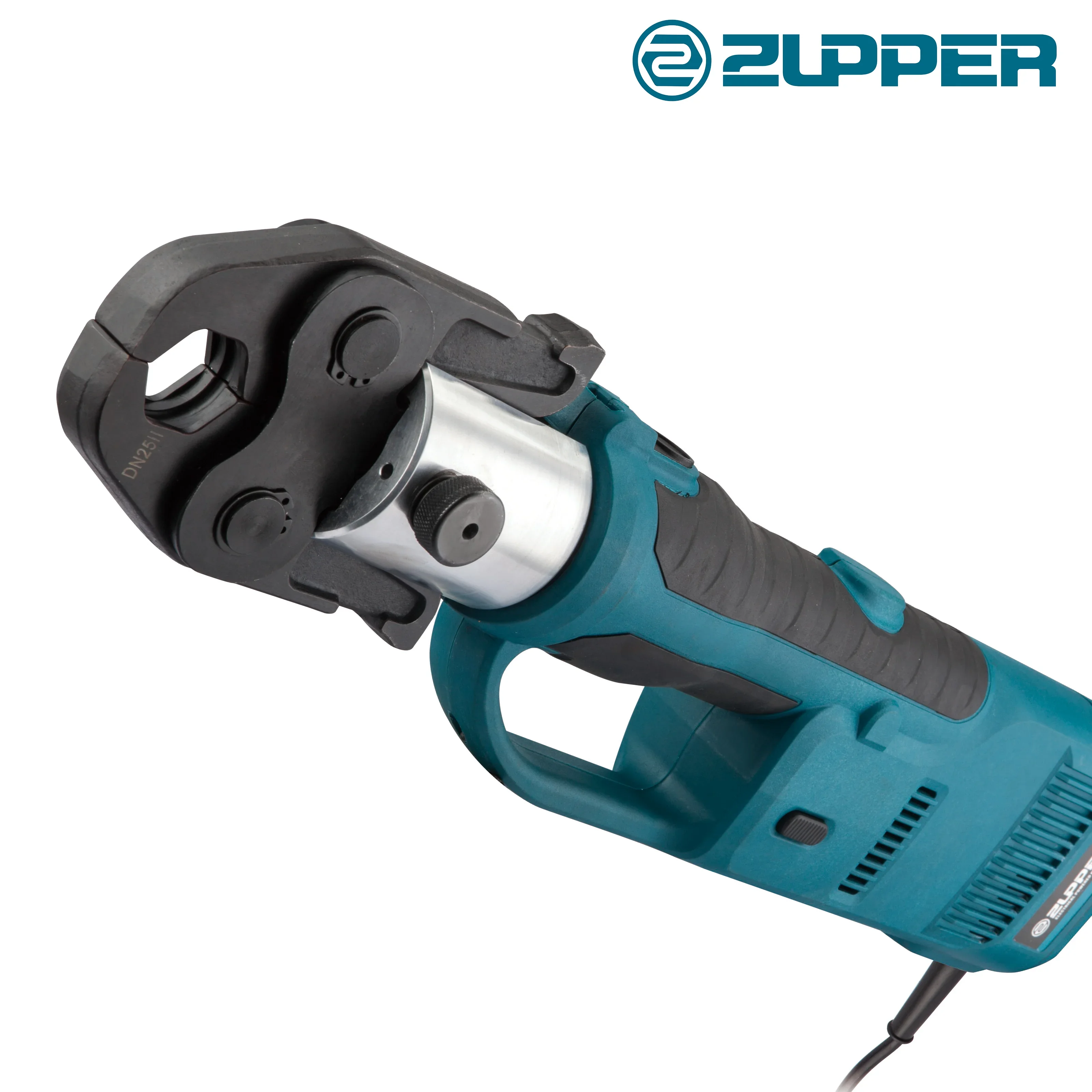 

ZUPPER CZ-1550 Electrical Press Tool For Plumbing Copper Pex Multilayer Pipe Crimping Include Optional Separate Jaws