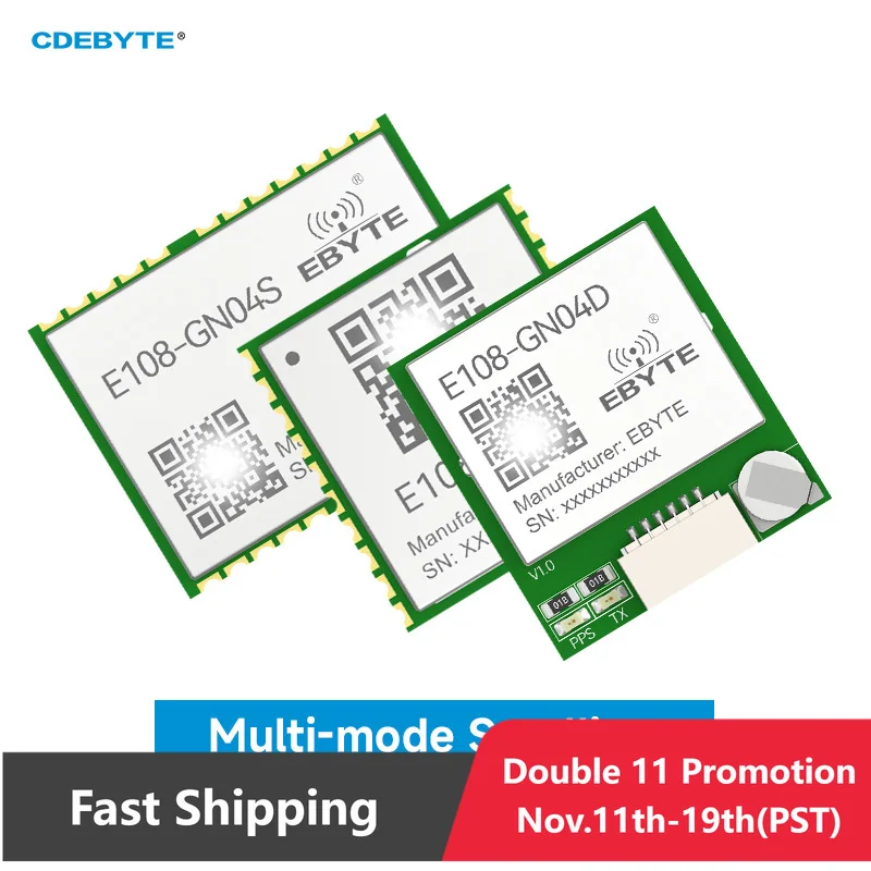 

GNSS Multi Mode Satellite Positioning Module GPS Module BDS/GPS/GLONASS/GALILEO CDEBYTE E108-GN04 Series Small Size UART