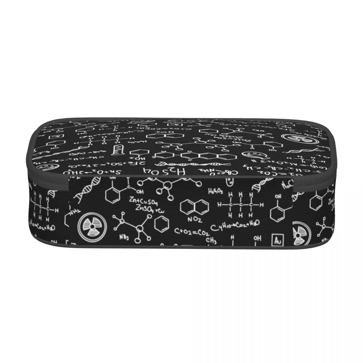 Custom Science Chemistry Pattern Pencil Cases for Boys Gilrs Big Capacity Chemical Lab Tech Pen Bag Box Stationery