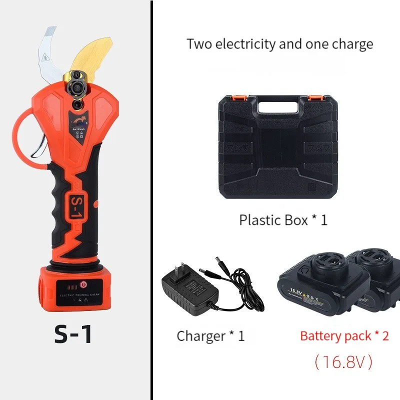 Brushless Cordless Electric Pruner Shear Lithium Powered Fruit Tree Bonsai Pruning Efficient Fruit Tree Pruning Cutter