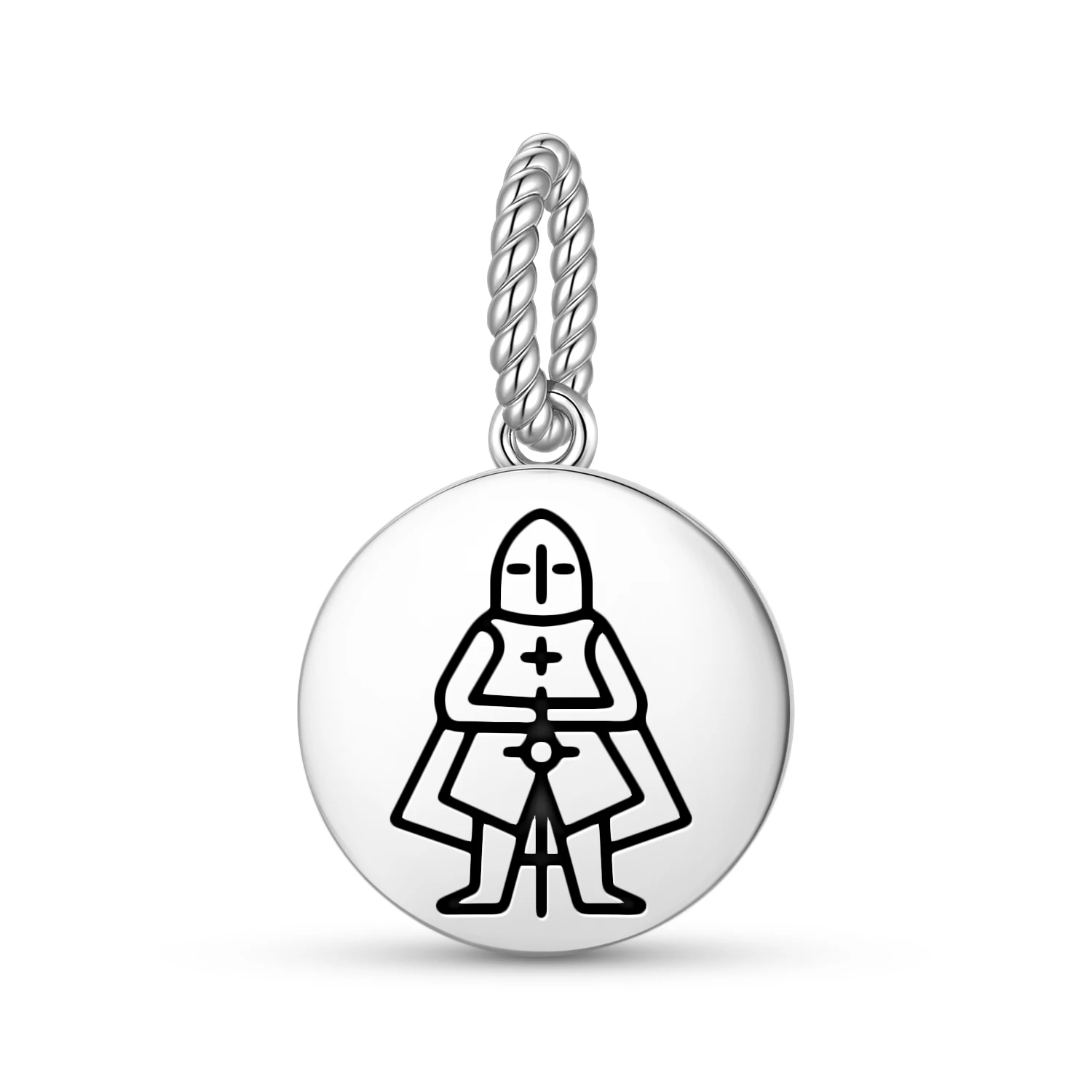 

Подвеска-шарм «Тамплиер» из стерлингового серебра 925 пробы, с символикой, для женских браслетов и ожерелий, модное украшение