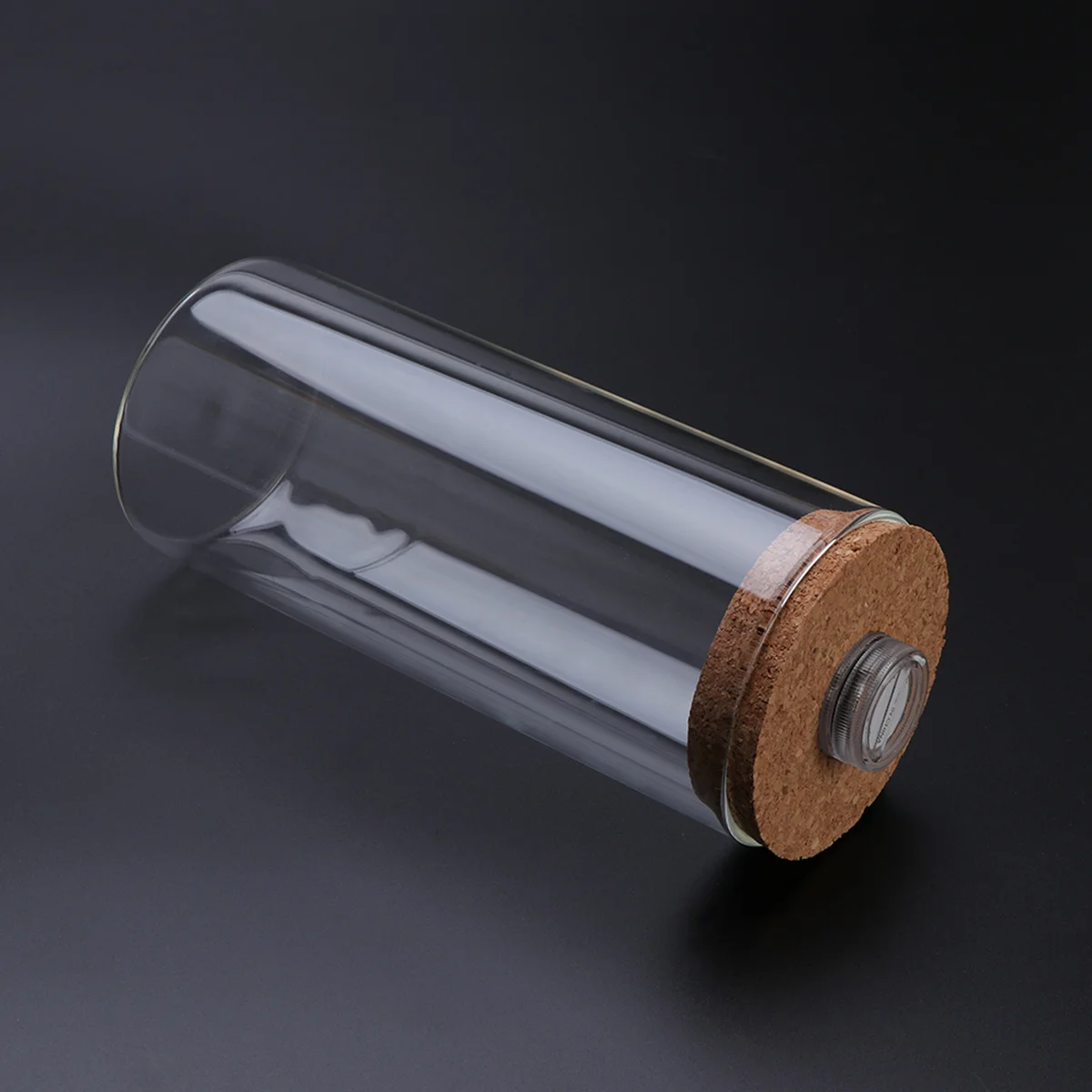 

Landscape Glass Terrarium Bottle LED Light Cylindrical Chemical Resistant Glass Desktop Aquarium Office Home Wedding Decoration