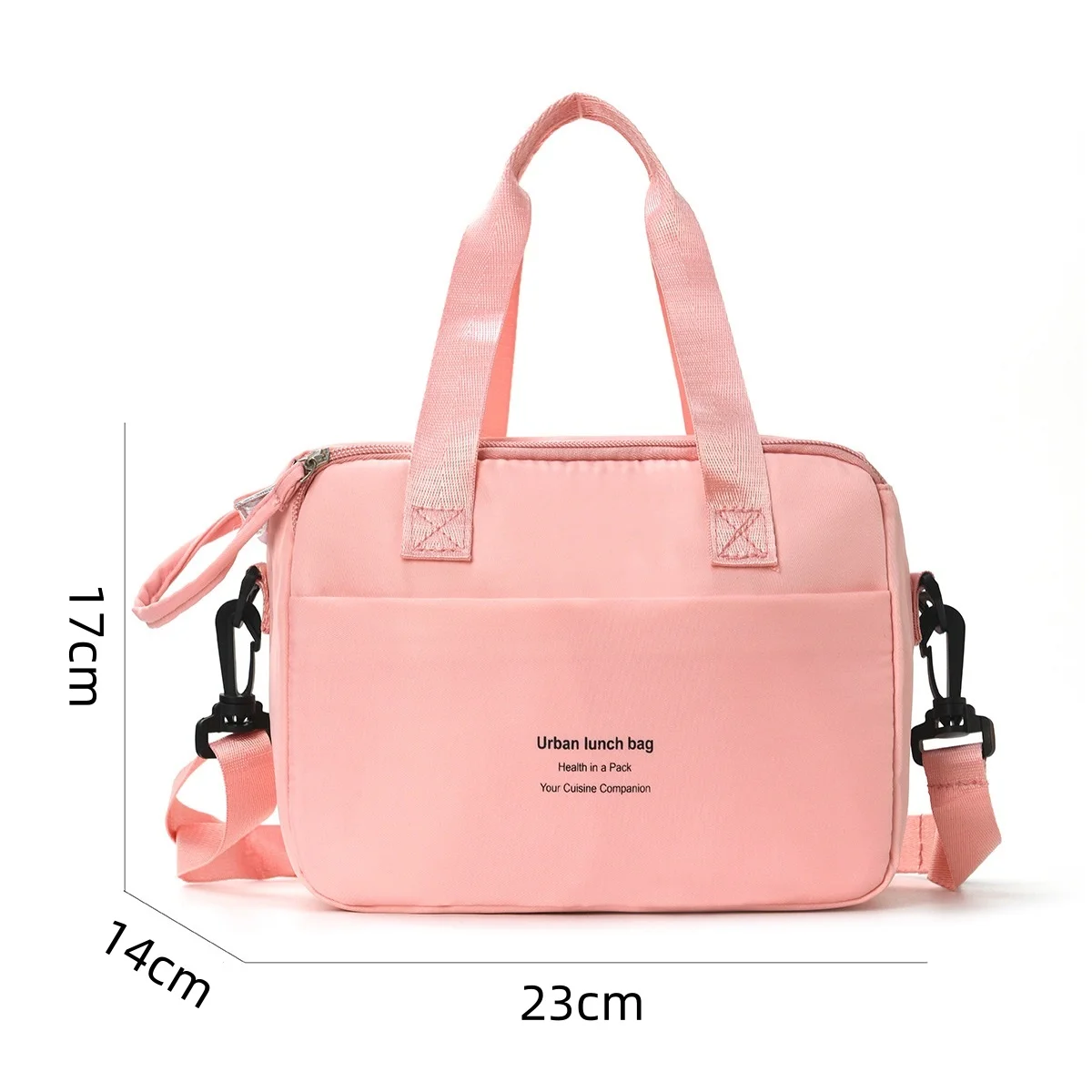 1PC Portable Lunch Bag Thermal Insulated Lunch Box Tote Cooler Handbag Waterproof Bento Pouch Office Food Shoulder Bags