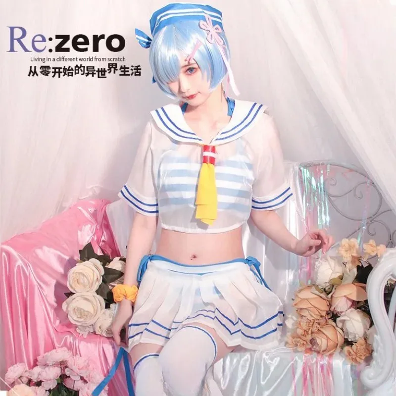 Anime "Re:Life - Starting from Zero in Another World" REM Cosplay Costume Dress, suitable for Halloween anime festival parties