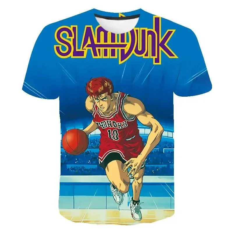 Newest Slam Dunk Anime Shohoku Basketball Jersey Unisex 3D Printed Men's Sports T-shirt Outdoor Fashion Short Sleeve T Shirt Top