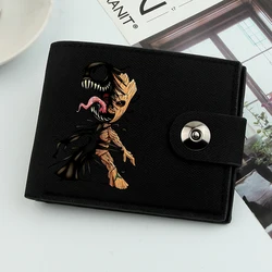 Cartoon Groot Wallet Men Short Dollar Clip portafogli da uomo portafogli corti porta carte semplice borsa da uomo portamonete da uomo fermasoldi