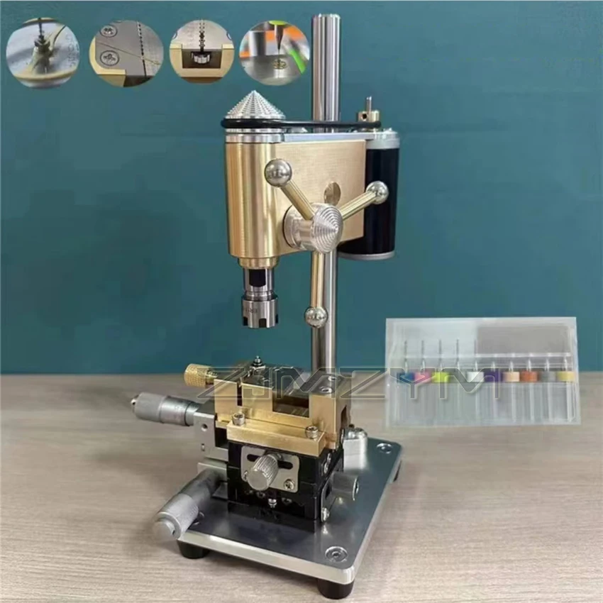 New Style Desktop Bench Drill Mini Metal Adjus Pressure Precision Watchmaker Multifunction