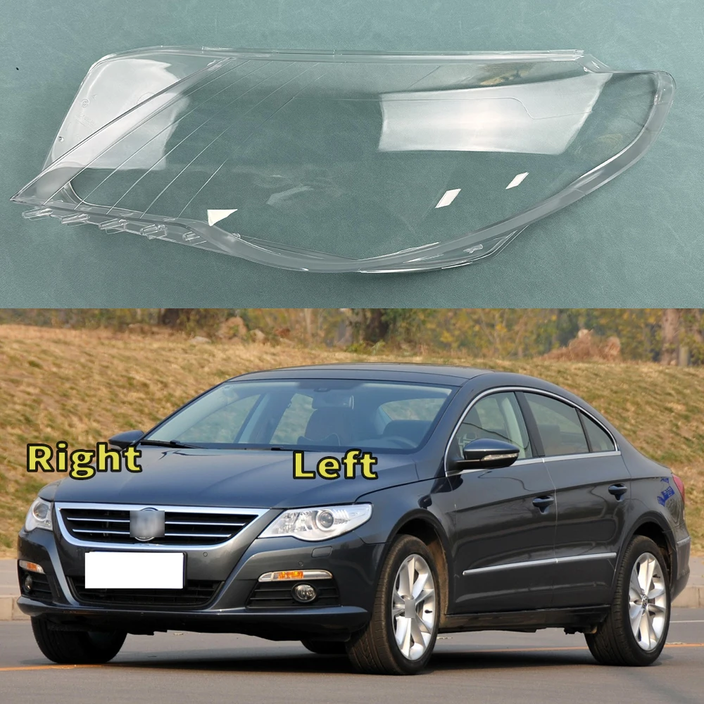 

For Volkswagen VW Passat CC 2009-2012 Headlight Cover Transparent Lamp Shade Headlamp Shell Plexiglass Auto Replacement Parts