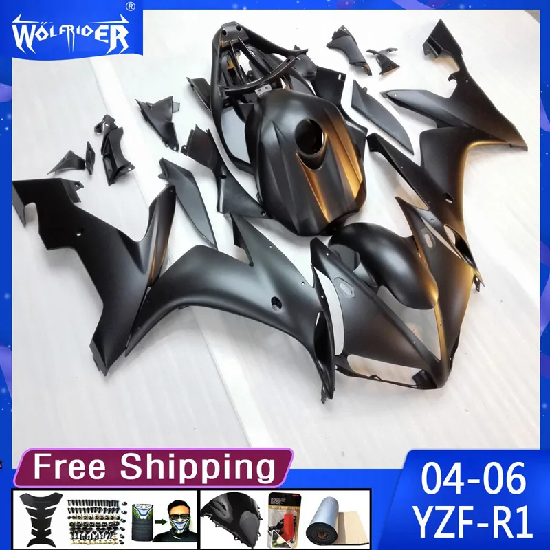 

Motorcycle ABS plastic fairings for YZF-R1 2004 2005 2006 YZFR1 04-06 Motorbike fairing grey black Manufacturer Customize cover