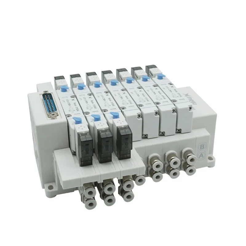 XINGYU VT540-10-G1-K6-A10 10T valves 2 position 5 way pneumatic solenoid valve base manifold