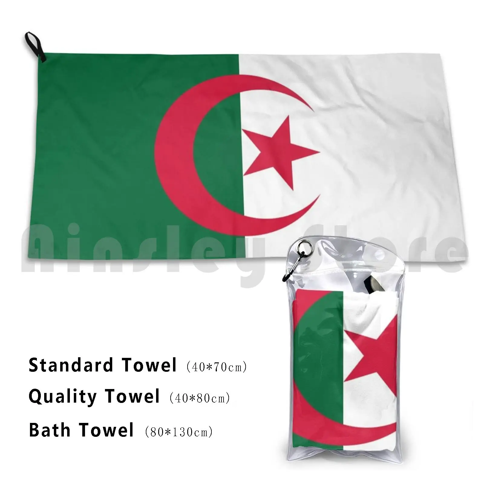 1 , 2 , 3 Viva Algeria Custom Towel Bath Towel Dz Djazair Tahia Djazair Algeria Can Africa 1 2 3 Pride